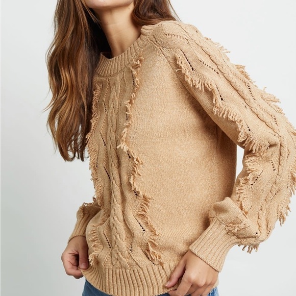 Rails Francis Fringe Sweater in Camel - Picture 12 of 12